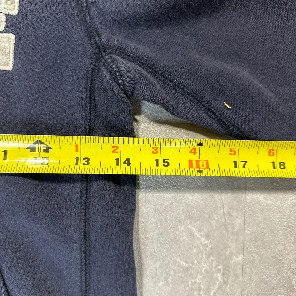 Nike Boys Navy Blue Full Zip Spellout Logo Hooded Sweatshirt Size 7